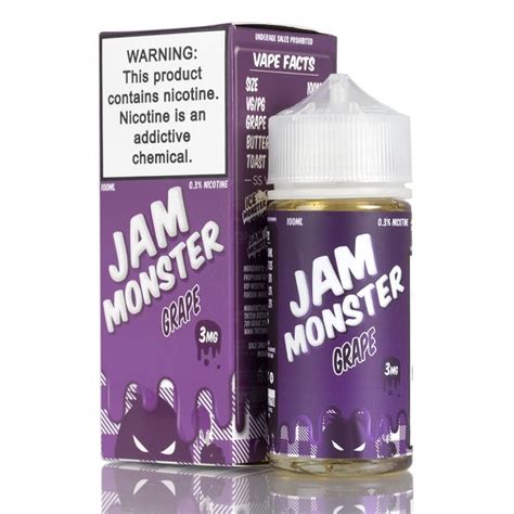 Jam Monster Grape Vape E Juice 100ml Vapesourcing