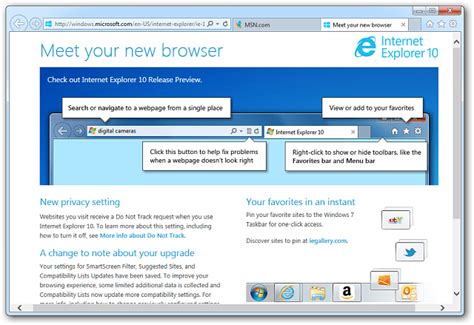 Internet Explorer 10 Preview For Windows 7