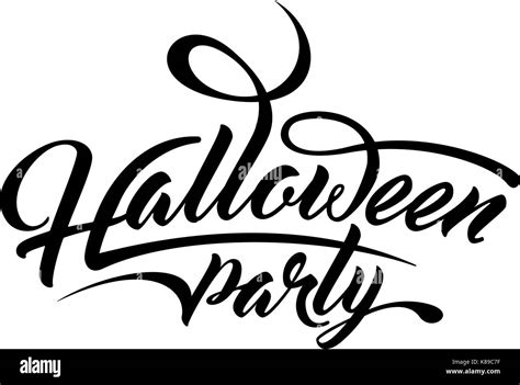 Lettering Halloween Party Stock Vector Image And Art Alamy