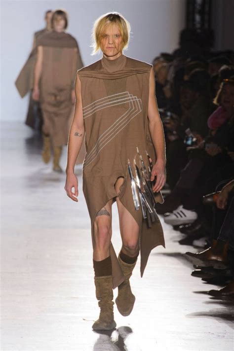 the rick owens paris fashion show full frontal male model nudity and penis on show