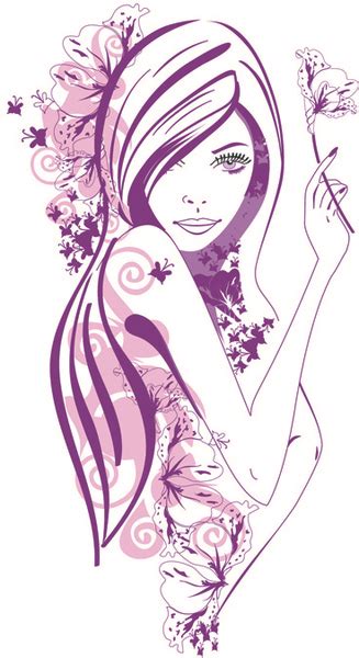 Fashion Girl Vector Art Free Free Vector Download 215556 Free Vector
