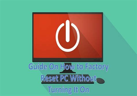 How To Factory Reset PC Without Turning It On EaseUS