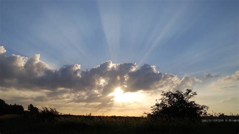 Wallpaper Sunlight Landscape Sunset Hill Nature Sky Field