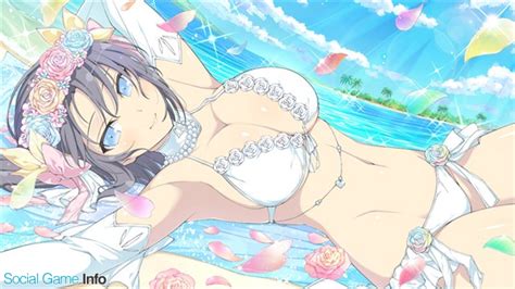 『シノビマスター 閃乱カグラ New Link』で総勢28人のシノビ少女達がウェディング水着に身を包み登場する「seasonガチャ純白の花嫁