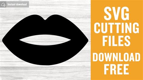 Lips Svg Free Cut File For Cricut Youtube