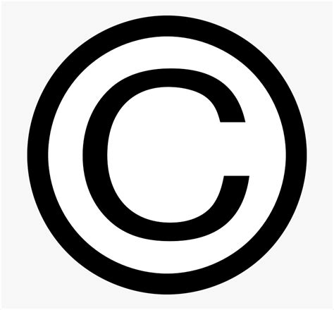 Copyright Symbol Sign Black White Circled Capital All Rights