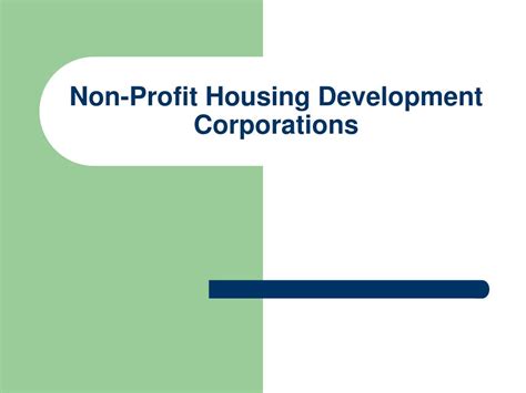 Ppt Role And Responsibilities Of Members Of Non Profit Housing Boards In Ohio Powerpoint