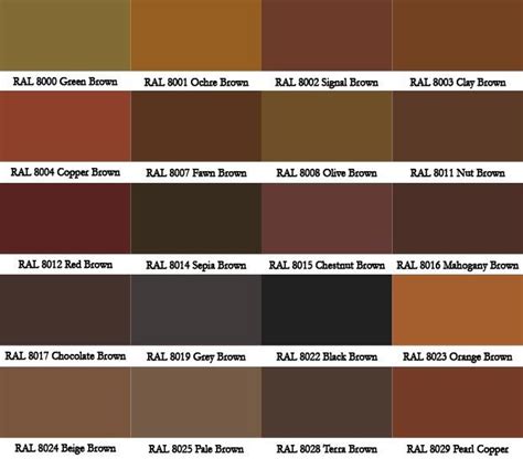 Brown Color Schemes Pms Color Chart Teal Color Palette