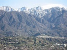 La Canada Flintridge, CA : View of the San Gabriels with JPL in the ...