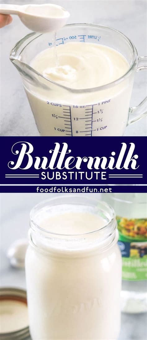 Combine the milk or cream and acid. How to Make Buttermilk Substitute with Vinegar or Lemon ...