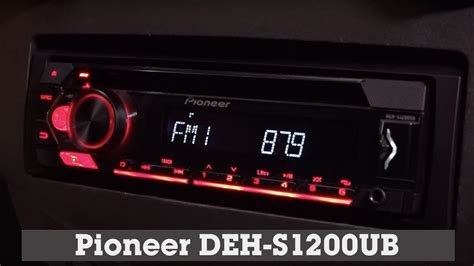 Pioneer Deh S1200ub Display And Controls Demo Crutchfield Video Youtube