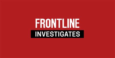 Frontline Pbs Social Journalism The Webby Awards
