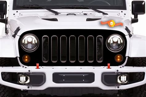 Jeep Wrangler 2007 2016 4 Door Custom Vinyl Decal Kit Grille Skin