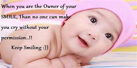 Cute And Baby Smile Quotes Smile Of Baby Is Our Happyness