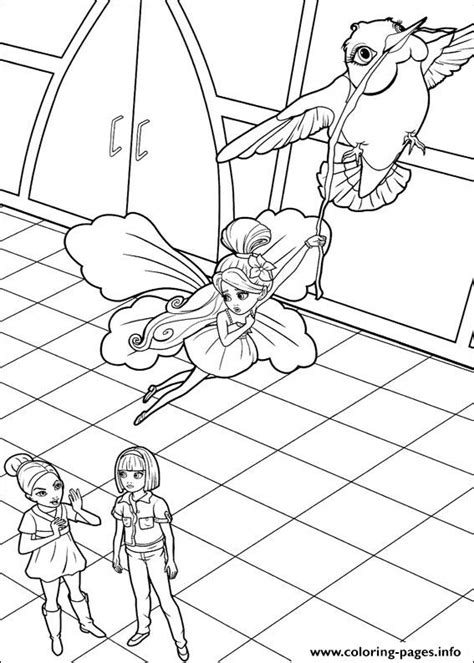 Barbie Thumbelina 29 Coloring Page Printable
