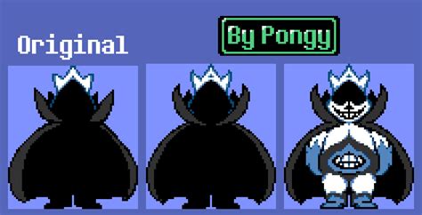 Deltarune Chaos King Front Sprite By P0ngy On Deviantart