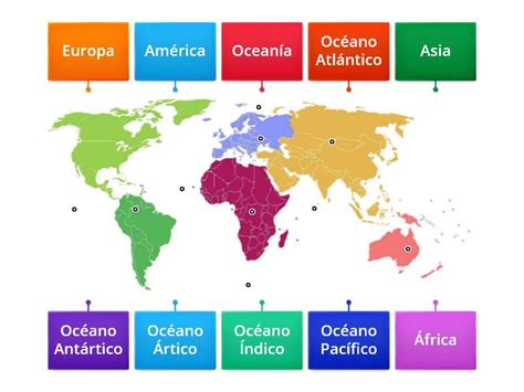 Los Continentes Y Oceanos Diagrama Etiquetado The Best Porn Website
