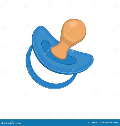 Baby Pacifier Icon Stock Vector Illustration Of Orange 154175314