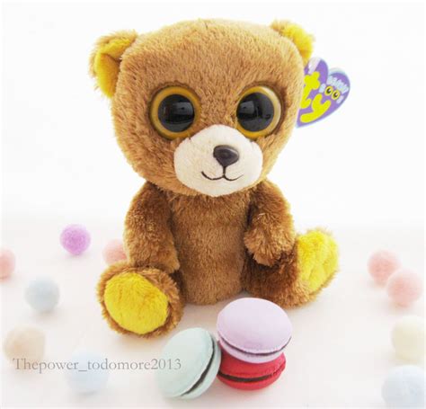 Cute Ty Beanie Boos Honey The Brown Bear 6 Animal Stuffed Plush Toy