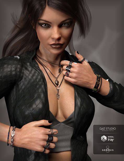 Md Rock Jewelry For Genesis 3 And 8 Females Daz 3d