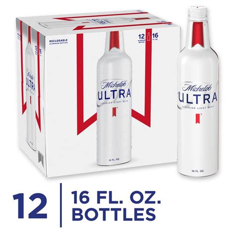 Michelob Ultra Light Beer Aluminum Bottles 16 Fl Oz Instacart