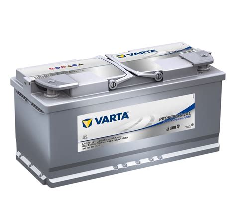 Fritidsbatteri 12v 105ah Varta Professional Agm Lxbxh394x175x190mm