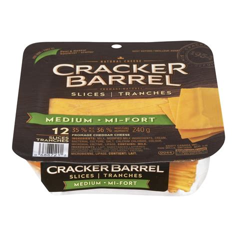 Learn vocabulary, terms and more with flashcards, games and other study tools. Cracker Barrel Natural Medium Cheddar Cheese Slices | Walmart Canada