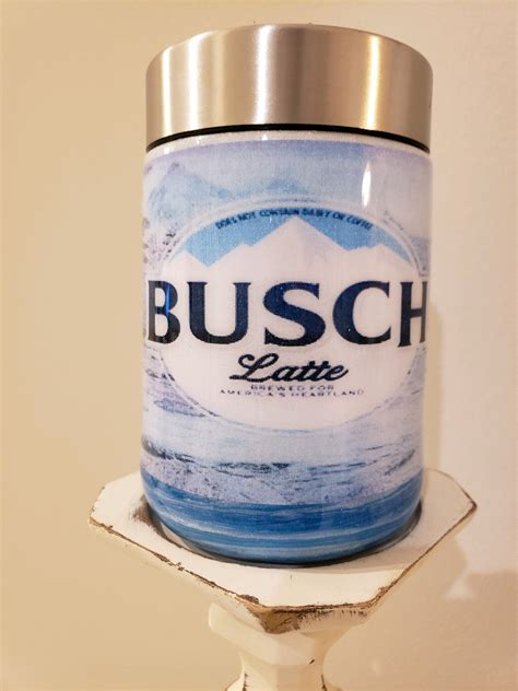 Busch Latte Stainless Steel Koozies Bush Light Stainless Etsy