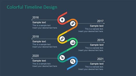 Colorful Timeline Design For Powerpoint Slidemodel Timeline Design