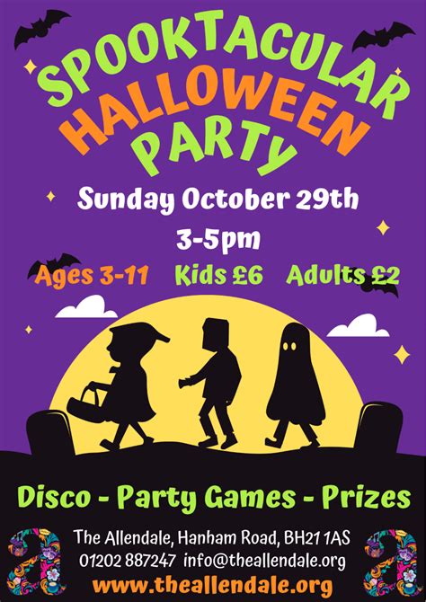 Spooktacular Halloween Party At The Allendale Centre Half Term In Dorset