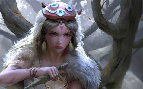 2880x1800 Princess Mononoke Art Macbook Pro Retina Hd 4k Wallpapers