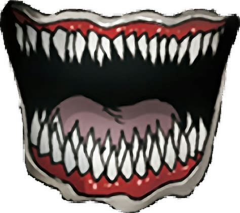 mouth monster creepy - Sticker by Nancy T. png image