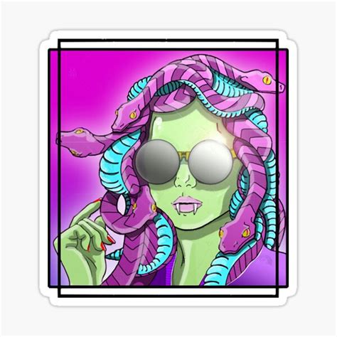 Medusa Sticker For Sale By Issamalan Redbubble