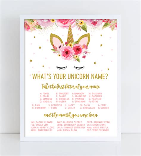 Please make sure you are using mod version 1.5.7 or later! Unicorn Birthday Party Game Sign - What's Your Unicorn ...