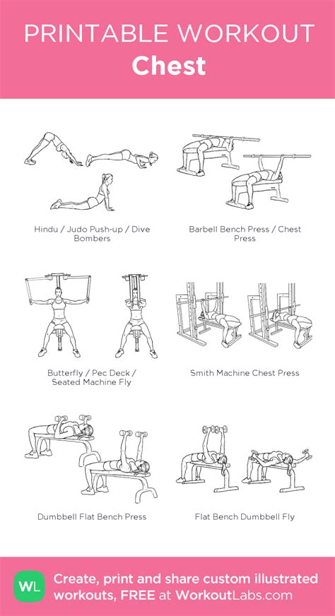 Chest My Visual Workout Created At WorkoutLabs Com Click Through To