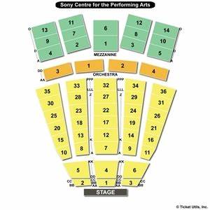 Sony Centre For The Performing Arts Seating Charts