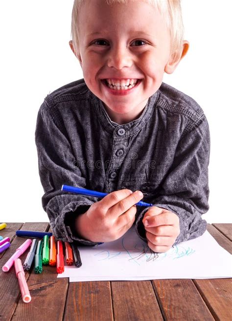 Child And Drawing Stock Photo Image Of Child Lesson 54878132