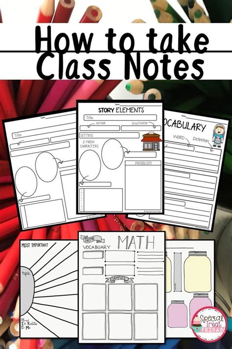 Teach Your Students How To Take Notes In Class With These Note Taking