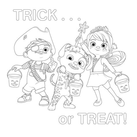 Cocomelon Trick Or Treat Coloring Page Download Print Or Color