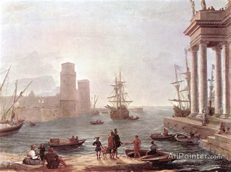 Claude Lorrain Port Scene With The Departure Of Ulysses From The Land