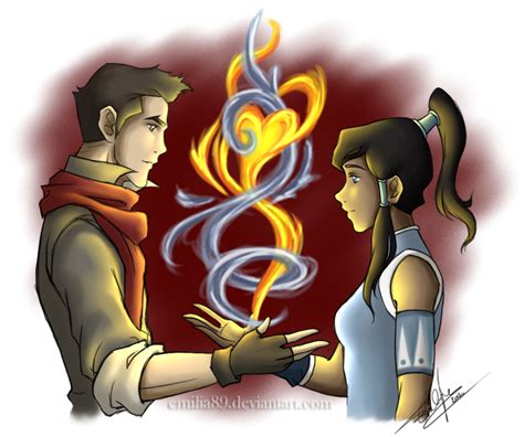 Korra And Makos Fire And Water Heart From The Legend Of Korra Avatar Aang Team Avatar The