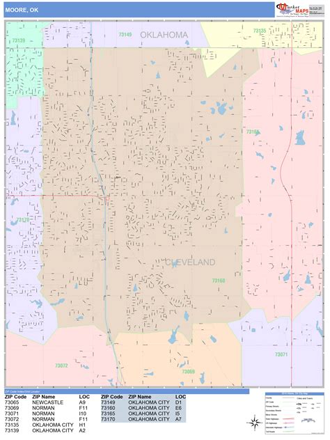 Atoka County Ok Wall Map Color Cast Style By Marketmaps Images And