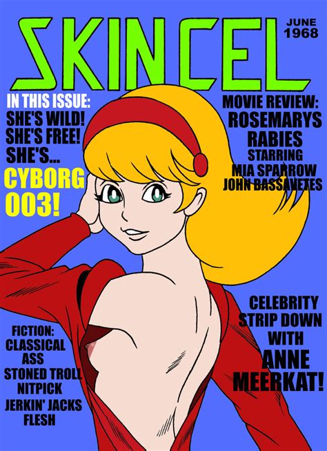 Rule 34 Blonde Hair Cyborg 009 English Text Female Francoise Arnoul Green Eyes Headband No Bra