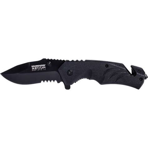 Campco Humvee Tactical Recon Folding Knife W Spring Assist 3 Black