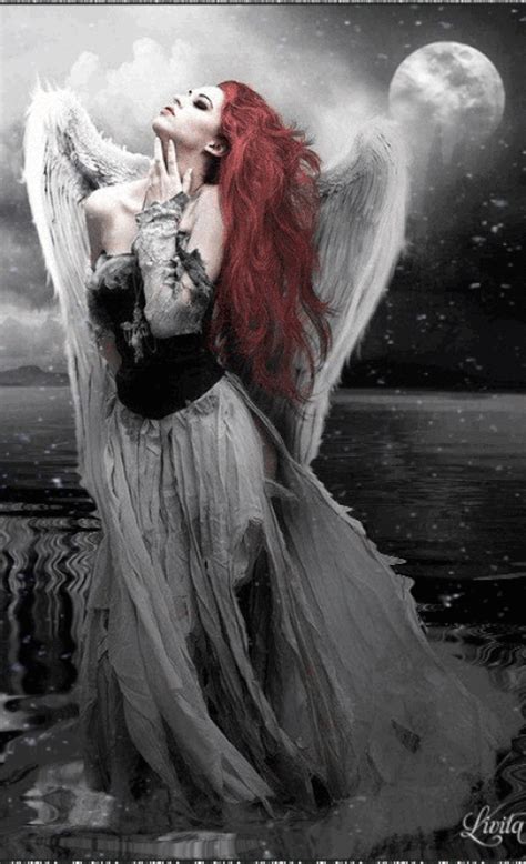 may you travel through life on the wings of angels ♡♥♡ gothic fashion fantasy art dark angel