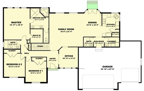 Mountain Ranch Home Plan With Multi Generational Option To Finish