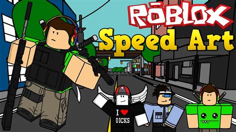 Who makes content in roblox and a few other videos games from time to time. ROBLOX Speed Art IJM14 - YouTube