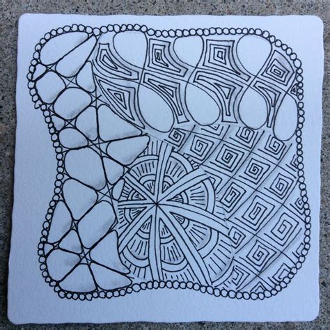 Zentangle By Nancy Domnauer Czt Tangle Pattern Zentangle Drawings