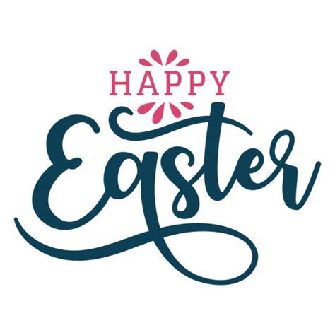 Happy Easter Logo Word Png Clipart Png Mart