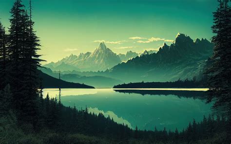 1280x800 Landscape Reflection Lake Trees 720p Hd 4k Wallpapersimages